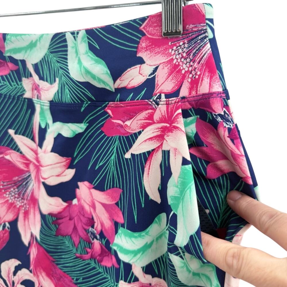 Tommy Bahama Racquet & Paddle Tropical Print UPF 50 Skort With Pockets Size XS - Picture 4 of 9